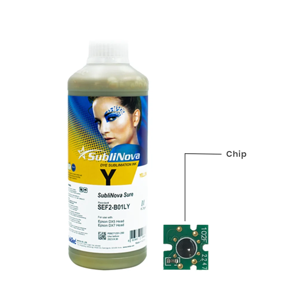 Tinta Inktec Sublinova Sure Hd Yellow Para Plotters Dx5 Dx7 Y Tfp X 1