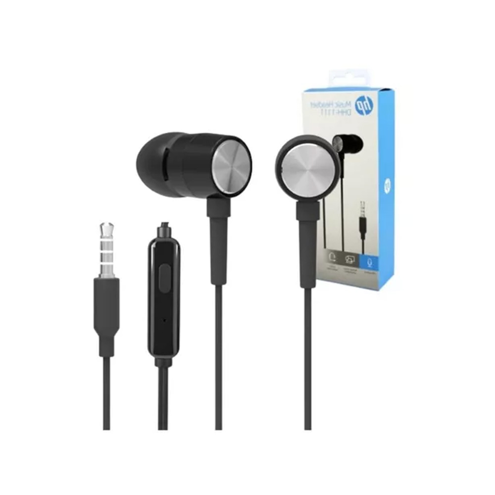 Auriculares Hp In Ear Dhh-1111b Negro Jack 3.5