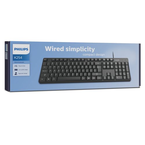 Teclado Esp. Philips K254 Negro Usb - Imagen 3