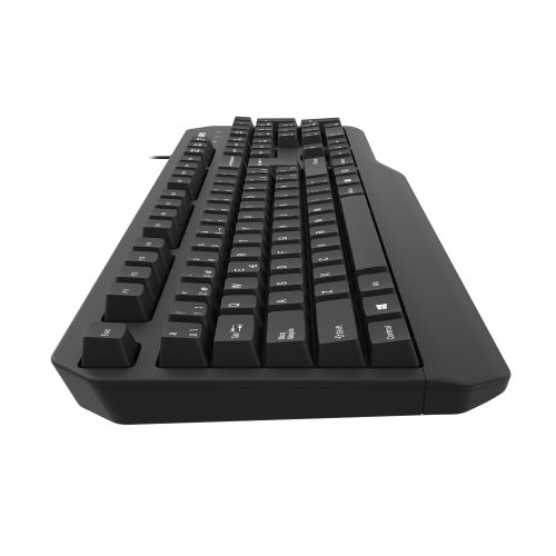 Teclado Esp. Philips K202 Multimedia Ergonomico Negro Usb - Imagen 3