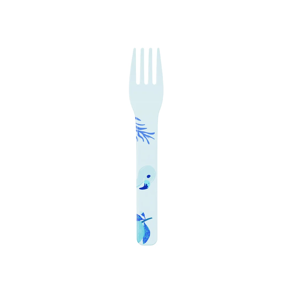 Tenedor Workat Azul Cielo De Polimero Sublimable