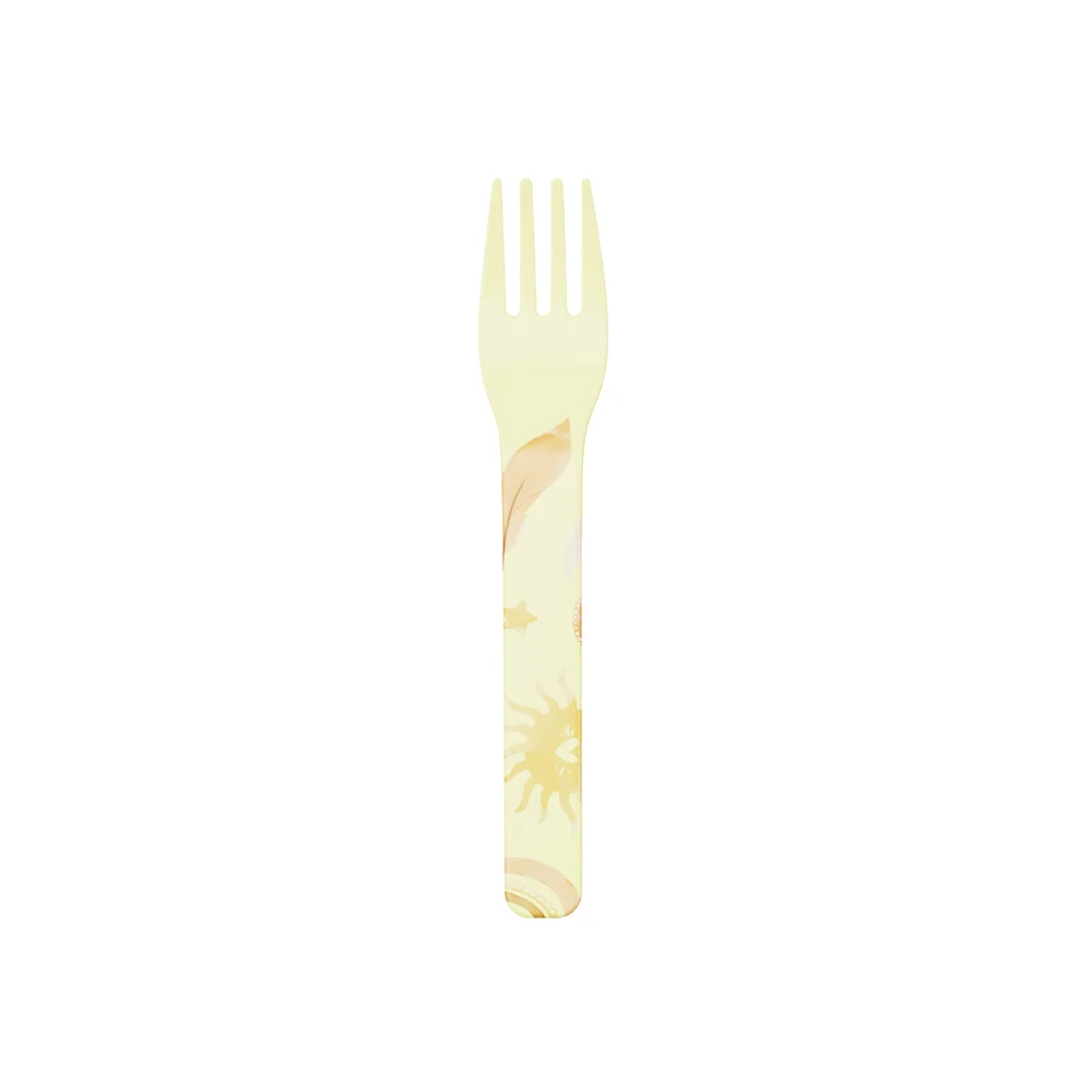 Tenedor Workat Amarillo Limon De Polimero Sublimable