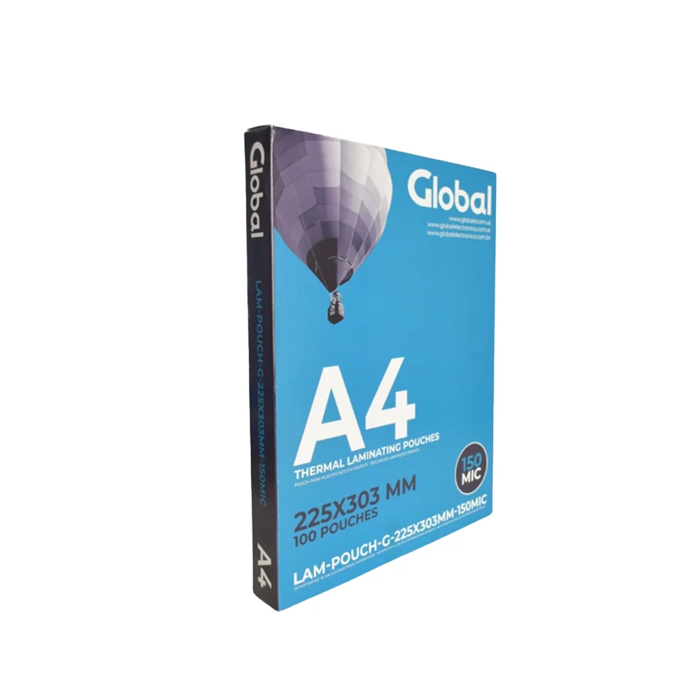 Pouch Glossy Global 150 Micrones 225x303mm A4 X 100