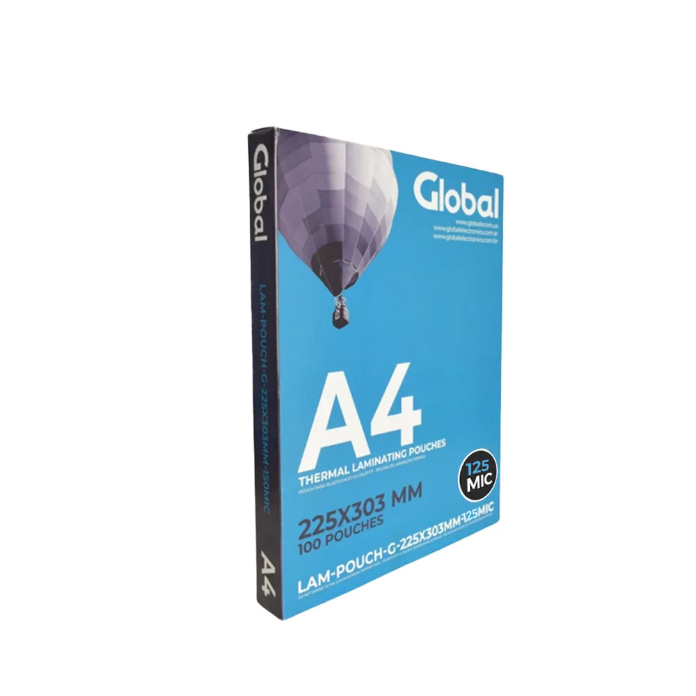 Pouch Glossy Global 125 Micrones 216x303mm A4 X 100