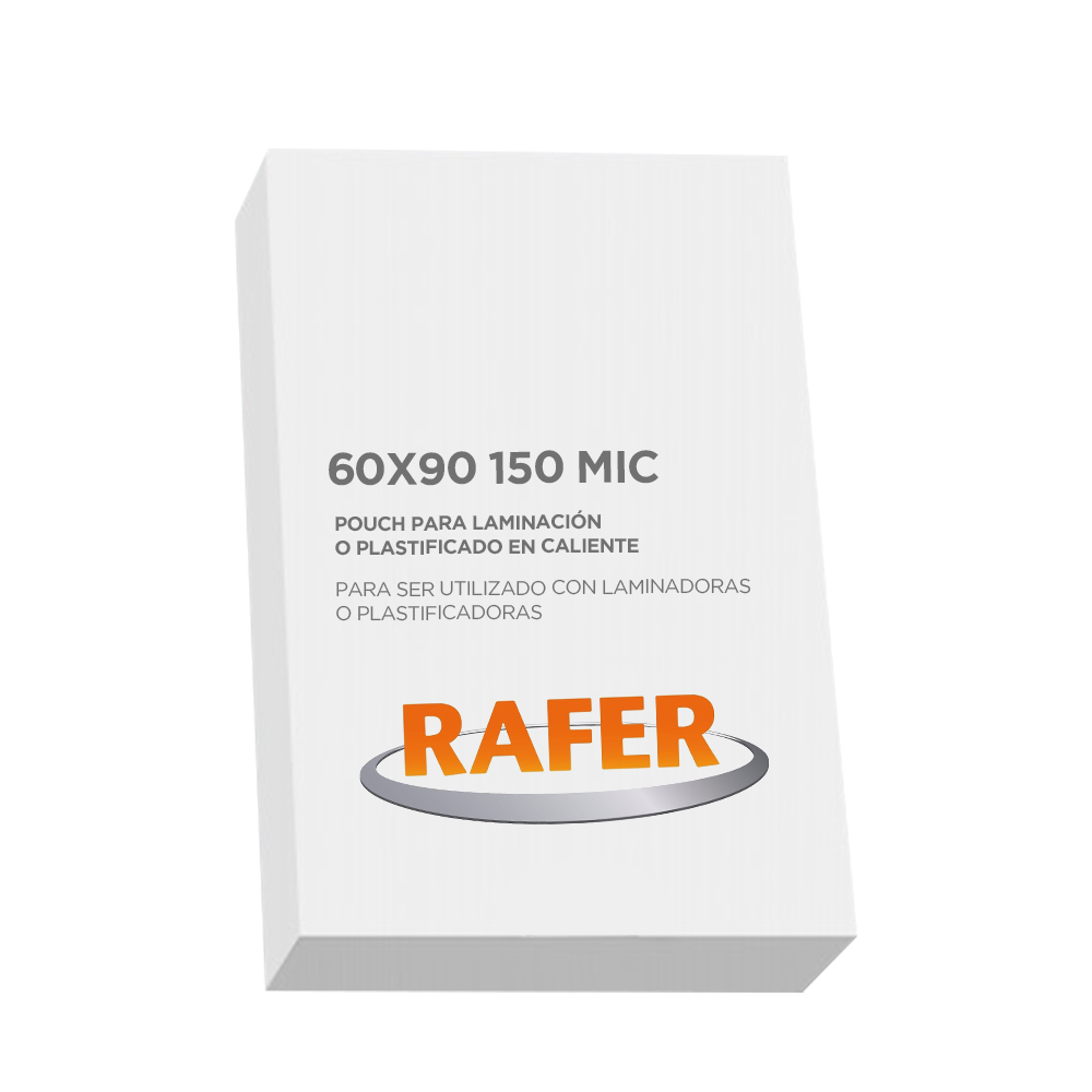 Pouch Glossy Rafer 150 Micrones Carnet 60x90mm X 100