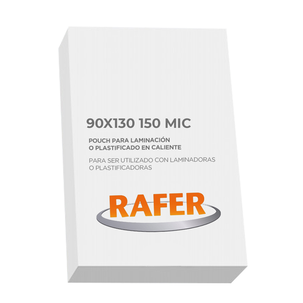Pouch Glossy Rafer 150 Micrones Credencial 90x130mm X100