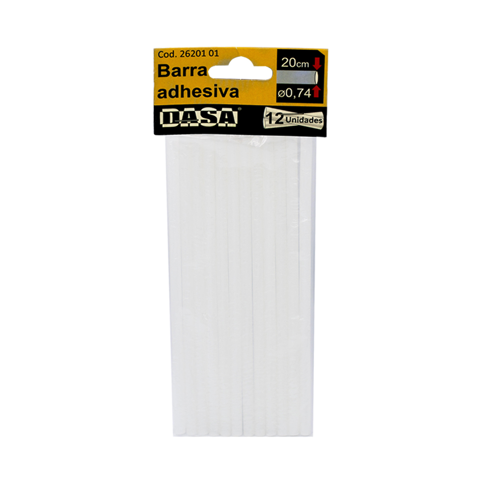 Barras Adhesivas Hot Melt Dasa Fina 0,74cm X 20cm 12 Unidades