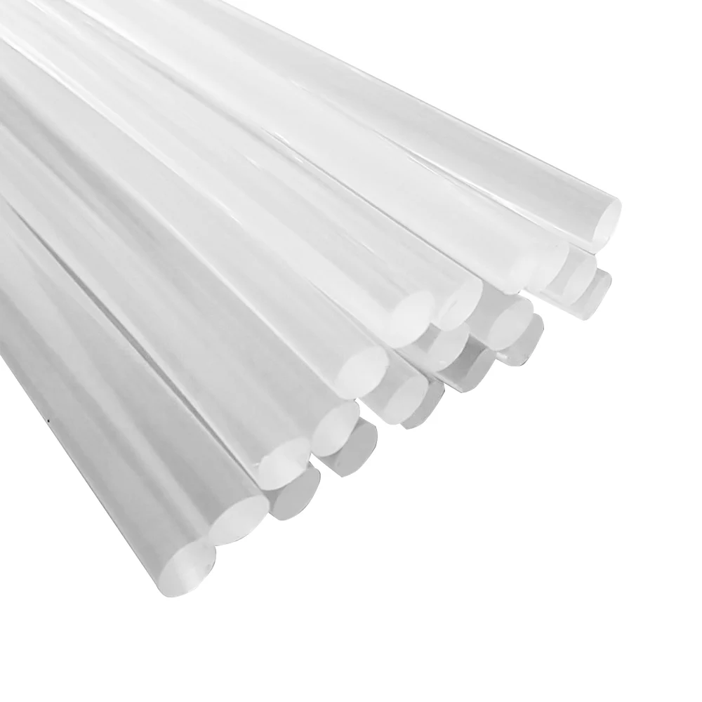 Barra Silicona Ibi Craft 7,2mm X 27cm. Cristal X10