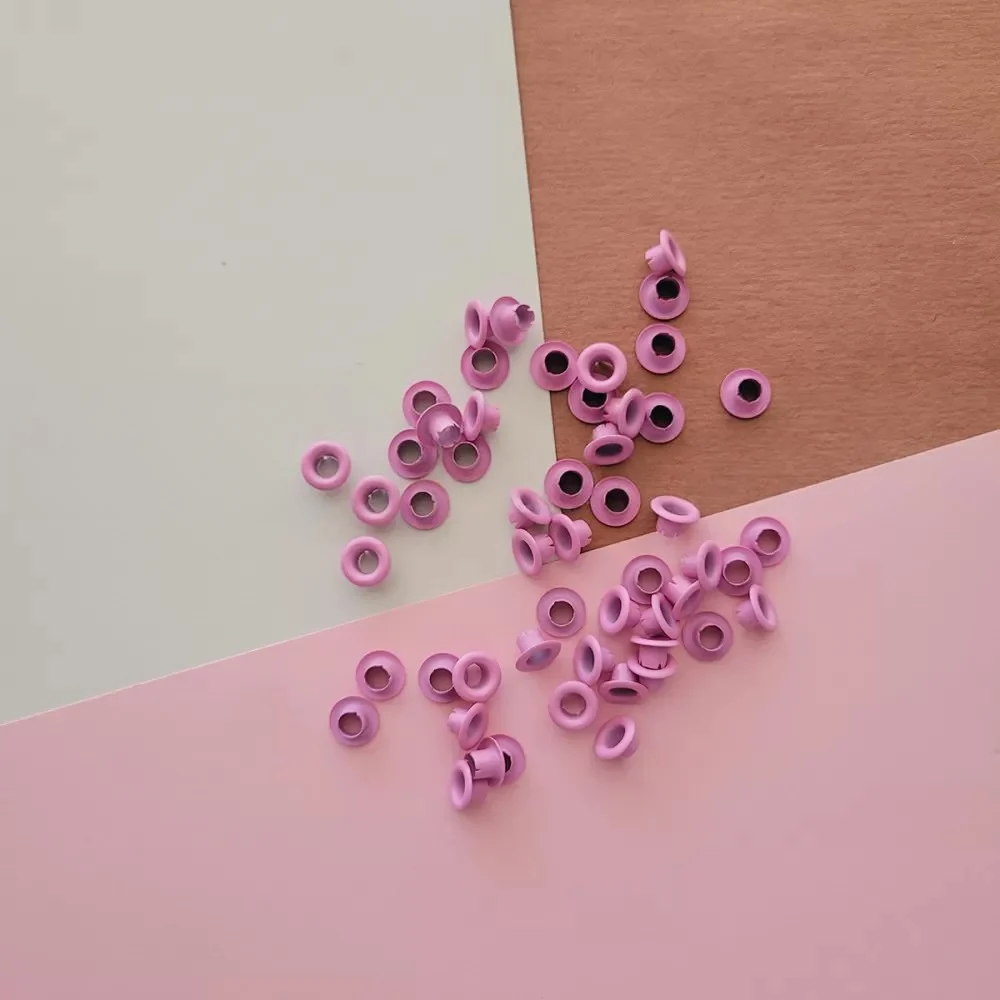 Ojaliillos Aluminio (eyelet) 50 Pcs Lila Pastel