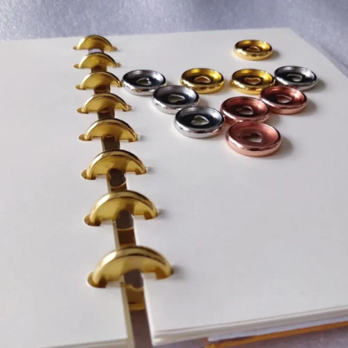 Discos De Expansion Ibi Craft 24mm Corazon X 8pcs Rosa Gold - Imagen 3