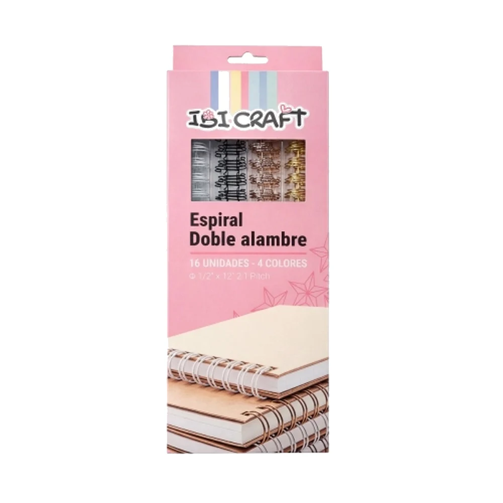 Anillo Ibi Craft De Alambre Doble 12mm Surtido Basico 2:1 X 16(90h)