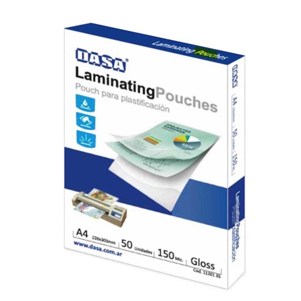 Pouch Glossy Dasa 225x303mm A4 150 Mic X 50