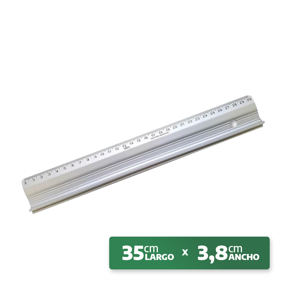 Regla Metalica De Corte Schwarz Mini 35 Cm