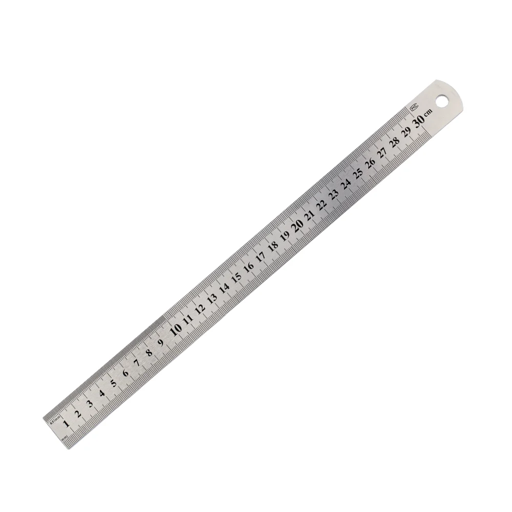 Regla De Acero Graduada Para Corte 30cm.