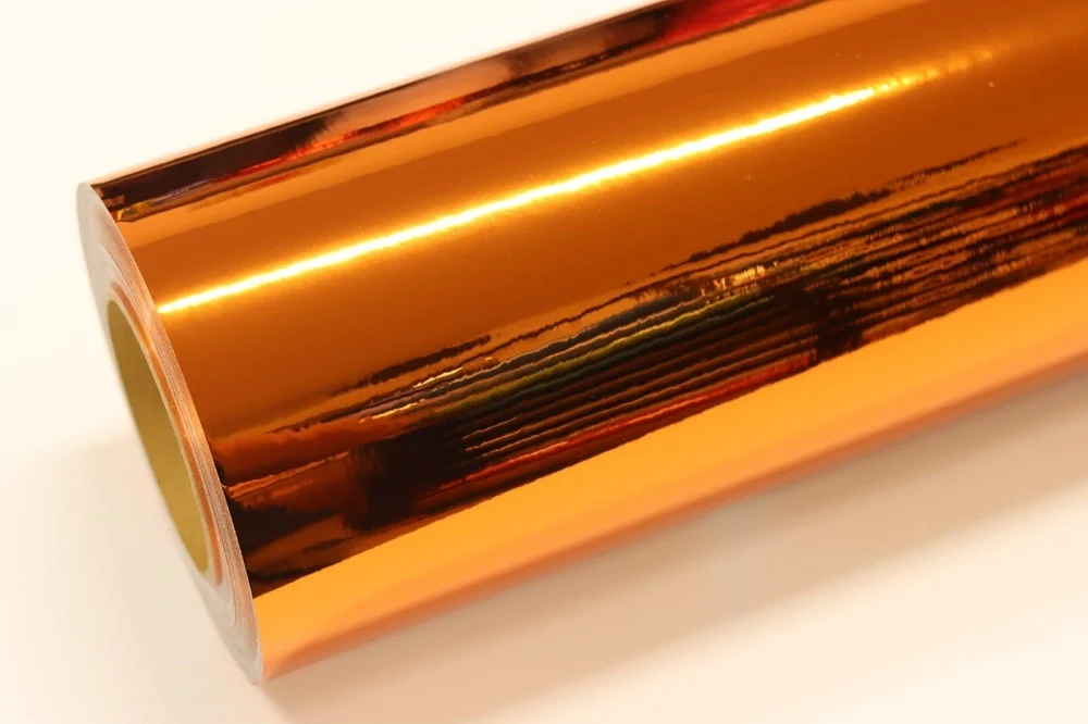 7807 Vinilo Mccal X 61 Cm Cromo Naranja X Metro