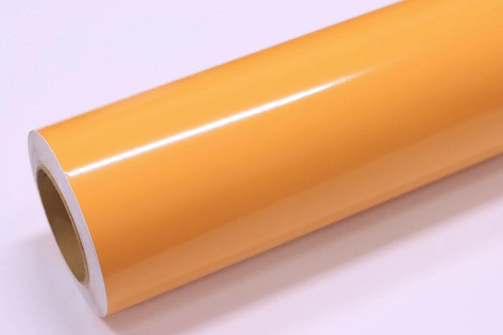 1015 Vinilo Mccal X 61 Cm Amarillo Oro Brillante X Metro