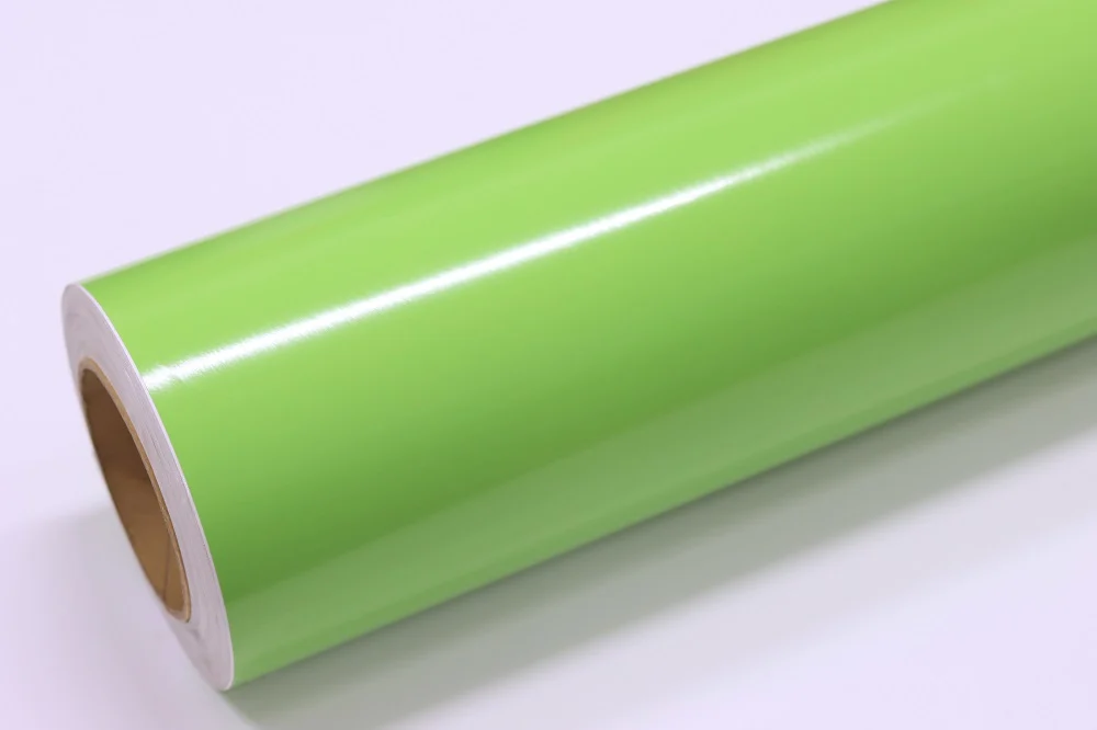 1002 Vinilo Mccal X 61 Cm Verde Claro Brillante X Metro