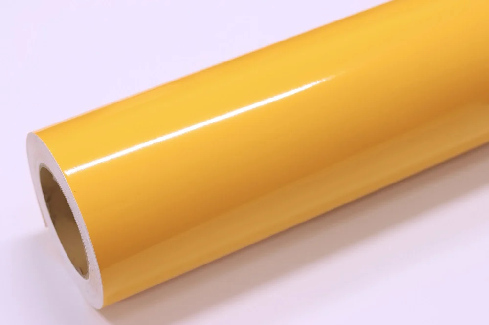 1022 Vinilo Mccal X 122 Cm Amarillo Claro Brillante X Metro