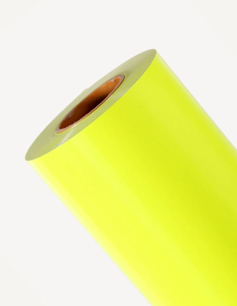47.09.018_1000-1-1 Ph18 Vinilo Termotransferible X 50 Cm Fluo Amarillo X Metro - Imagen 1