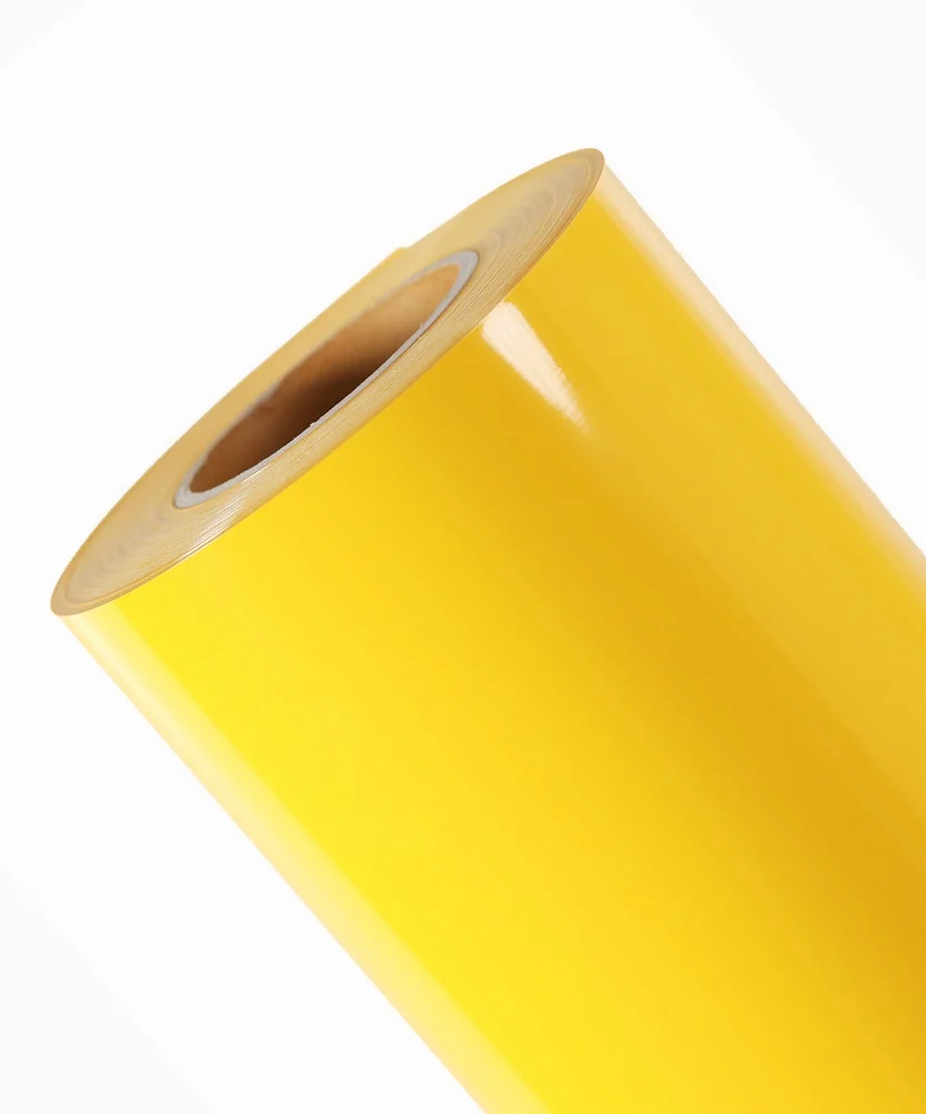 47.09.034_1000-1-1 Ph32 Vinilo Termotransferible X 50 Cm Amarillo Limon X Metro - Imagen 1