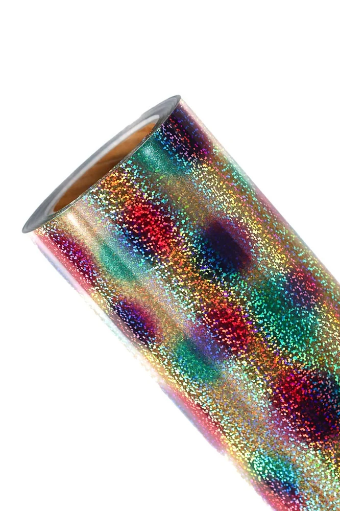 Fhm30x50 Vinilo Termotransferible X 50 Cm Holografico Rounded Multicolor X Metr
