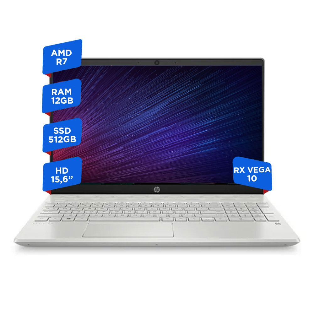 Hp Pavilion 15-cw1027la R7-3700u 12gb 512ssd 15.6 Windows 10 Home