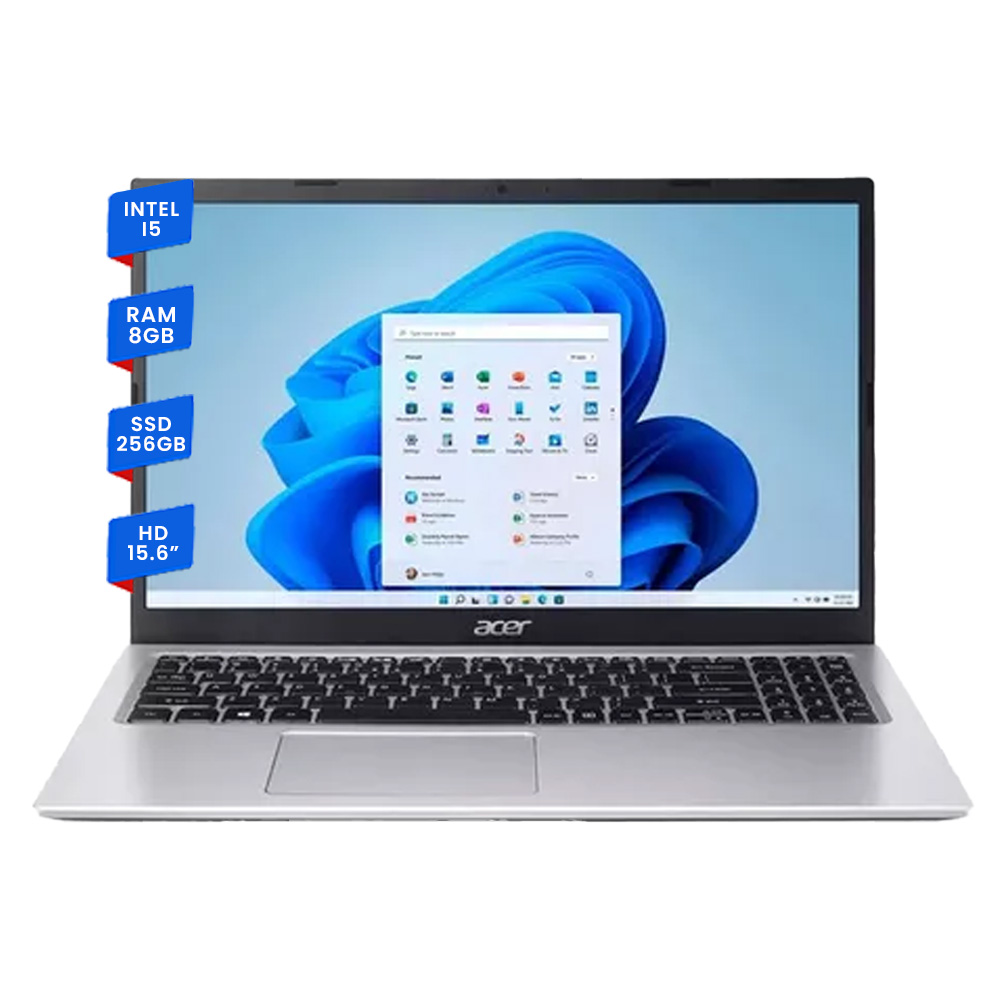 Acer Aspire 3 Silver I5-1135h 8gb 256ssd 15.6 Windows 10 Home