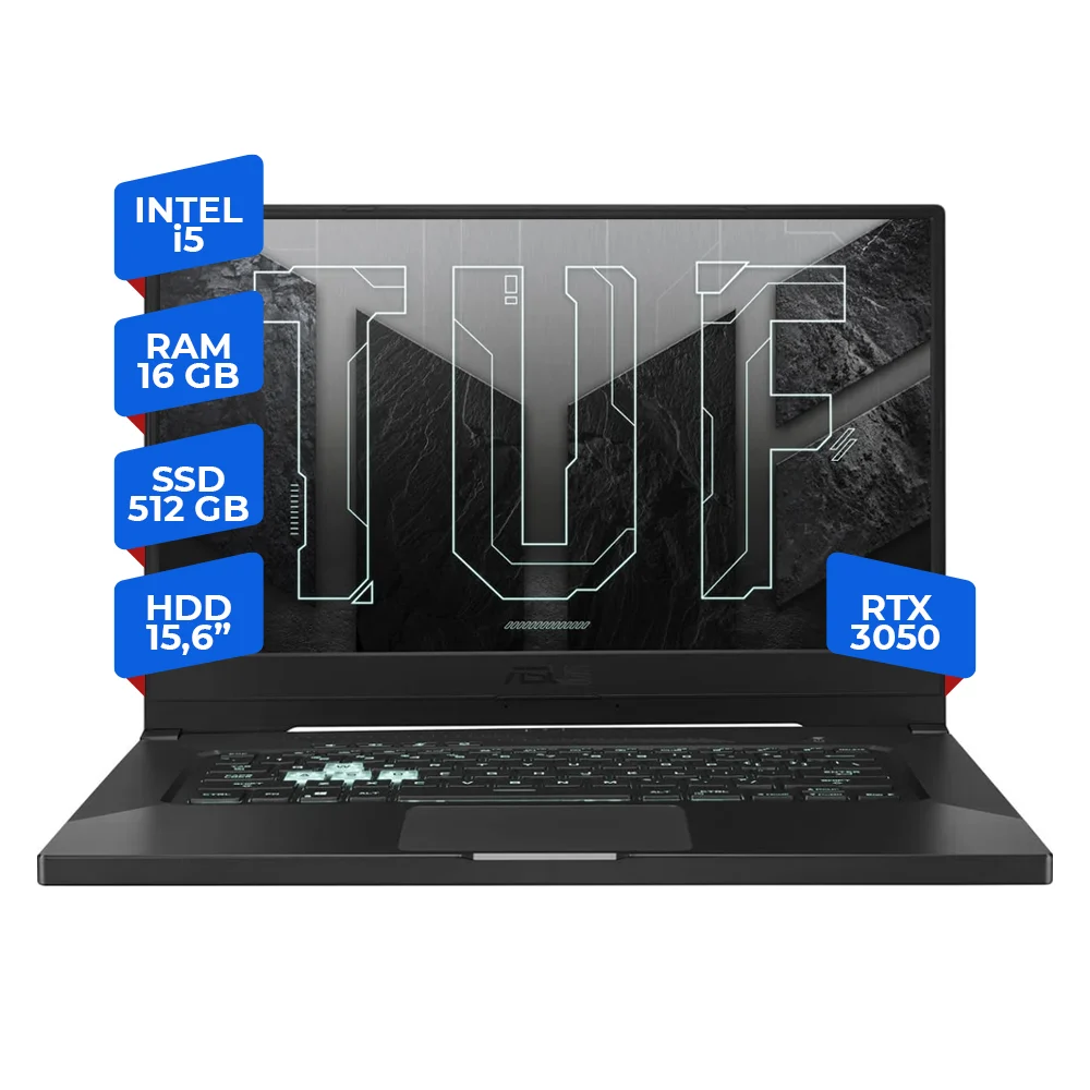 Asus Tuf Hn023 I5-11300 16gb 512ssd 15.6 Rtx 3050 Windows 10