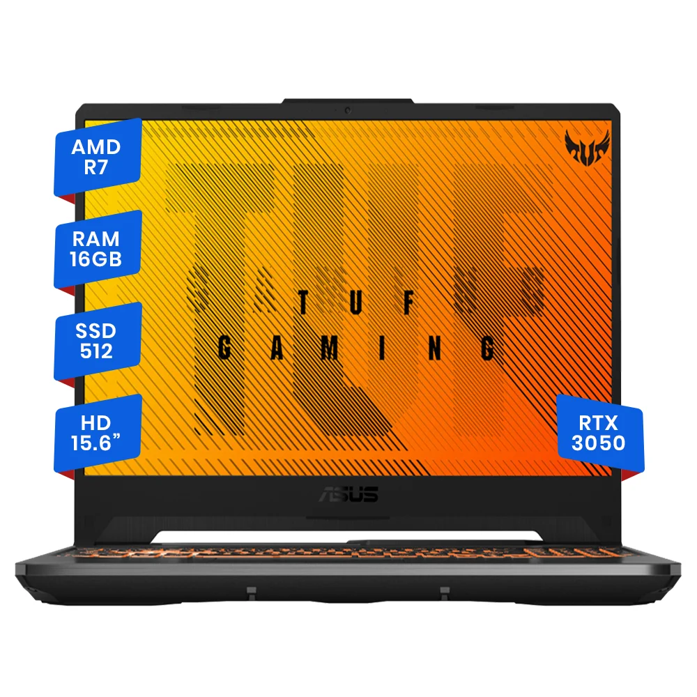 Asus Tuf Gaming R7-4800h 16gb 512ssd 15.6 Rtx 3050 4gb