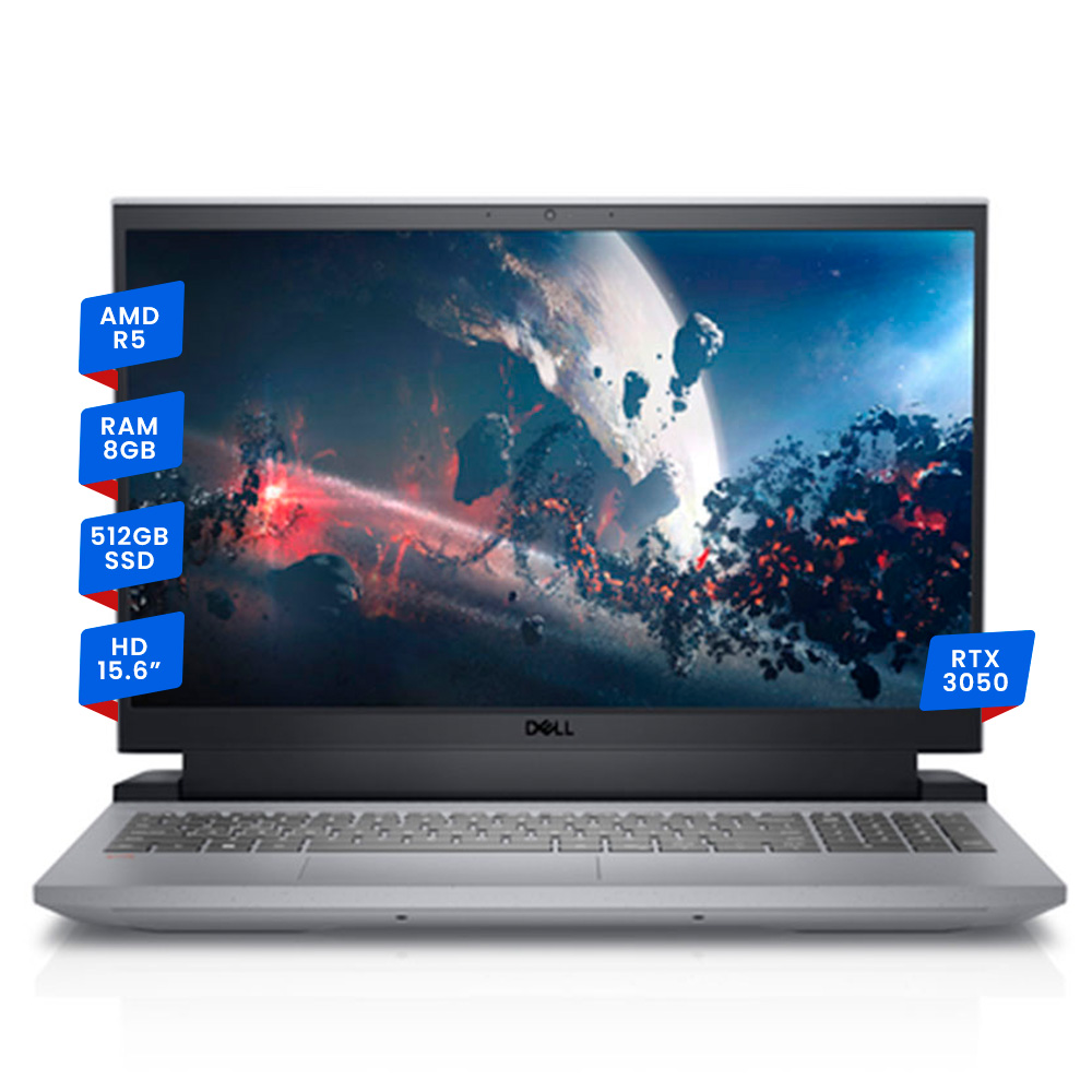 Dell Gaming G5 5525 R5-5800h 8gb 512 Ssd 15.6 Rtx3050 4gb Windows 11 Home