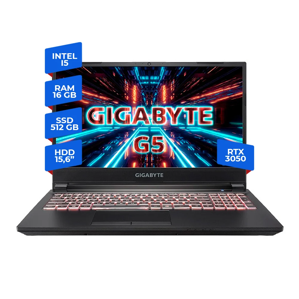 Gigabyte G5 I5-11400h 16gb 512ssd 15.6 Rtx 3050 4gb Windows 11 Home