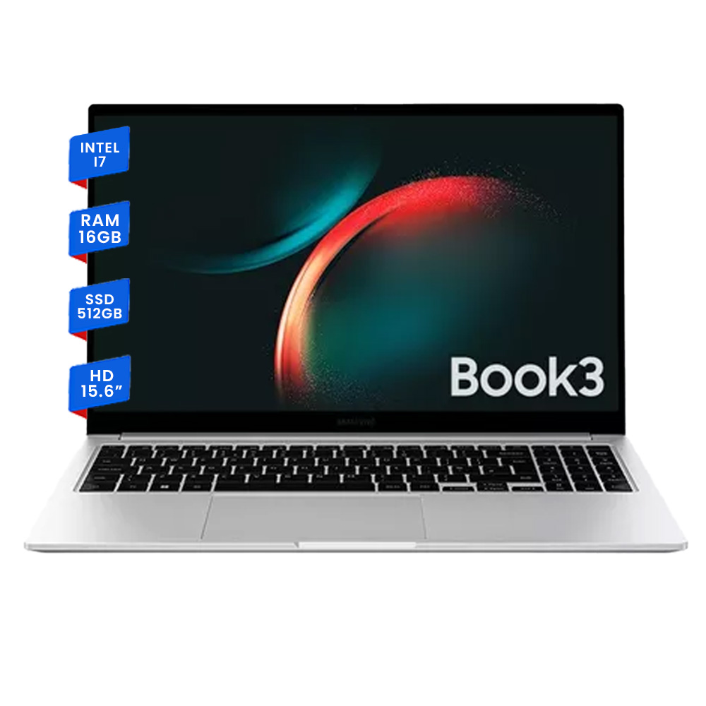 Samsung Galaxy Book3 Silver I7-1355u 16gb 512 Ssd 15.6 Windows 11 Home
