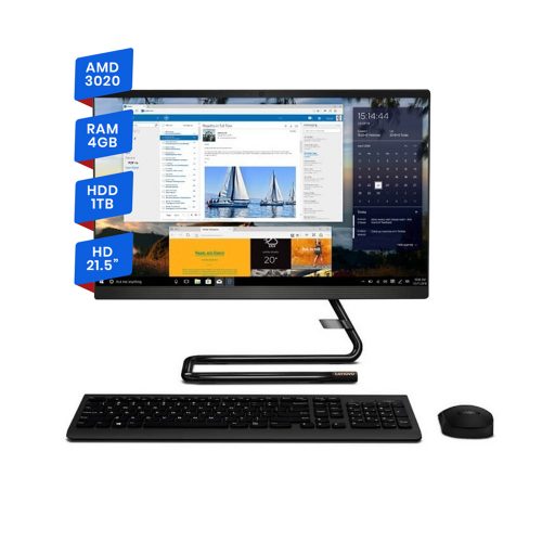 Aio Lenovo Idea Centre 3 Amd 3020e 4gb 1tb Hdd 21.5 Windows 10 Home
