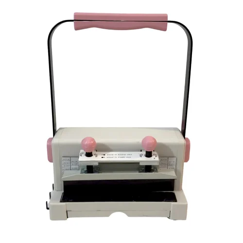 Anilladora Binder Wire 150 Rosa 2:1 A4 En Dos Pasos Agujeros Redondos - Imagen 3