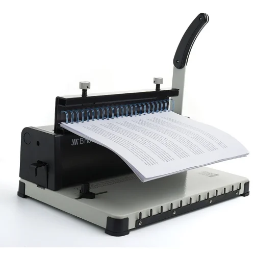 Encuadernadora Binder Multi 300 Espirales Plasticos Y Anillos Doble De Alambre 2 - Imagen 3