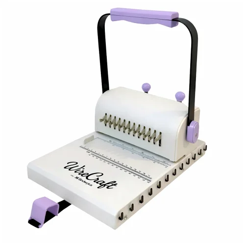 Anilladora Binder Wire 150 Lila 2:1 A4 En Dos Pasos Agujero Redondo - Imagen 2