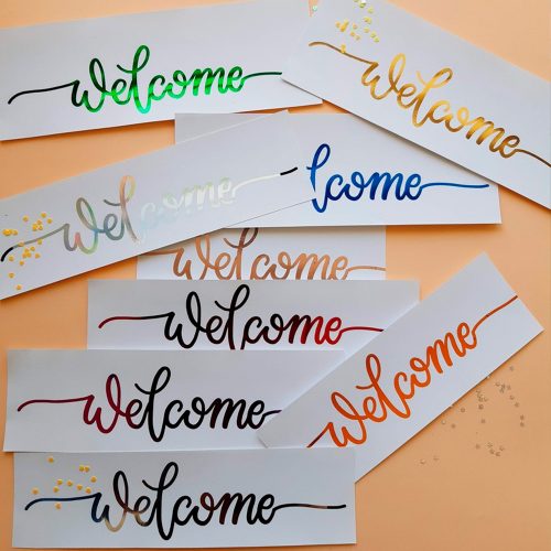 Transfer Foil Metalico Holografico Plateado Rainbow 32cmx500cm - Imagen 3