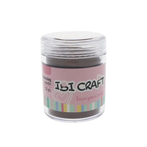 Embossing Powder Polvo Frasco Ibi Craft 15 Grs Marron - Imagen 2