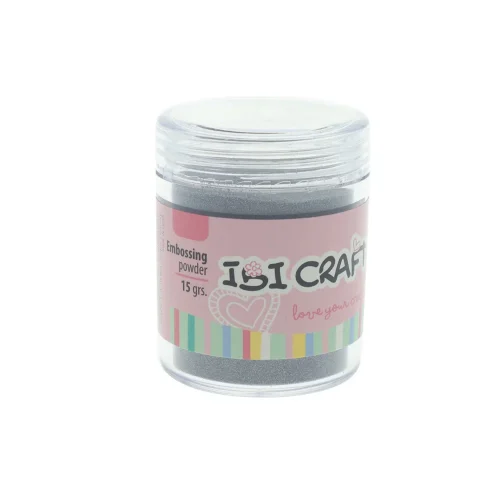 Embossing Powder Polvo Frasco Ibi Craft 15 Grs Plata