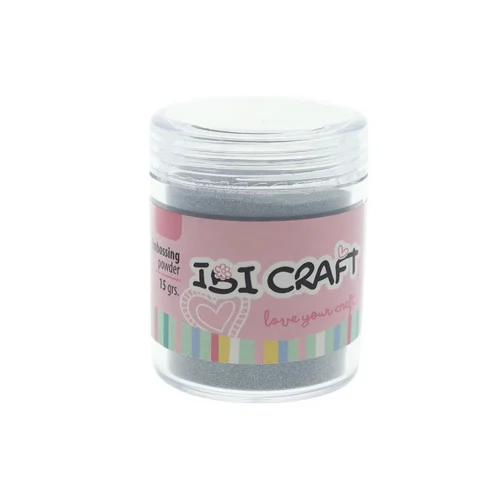 Embossing Powder Polvo Frasco Ibi Craft 15 Grs Plata - Imagen 2