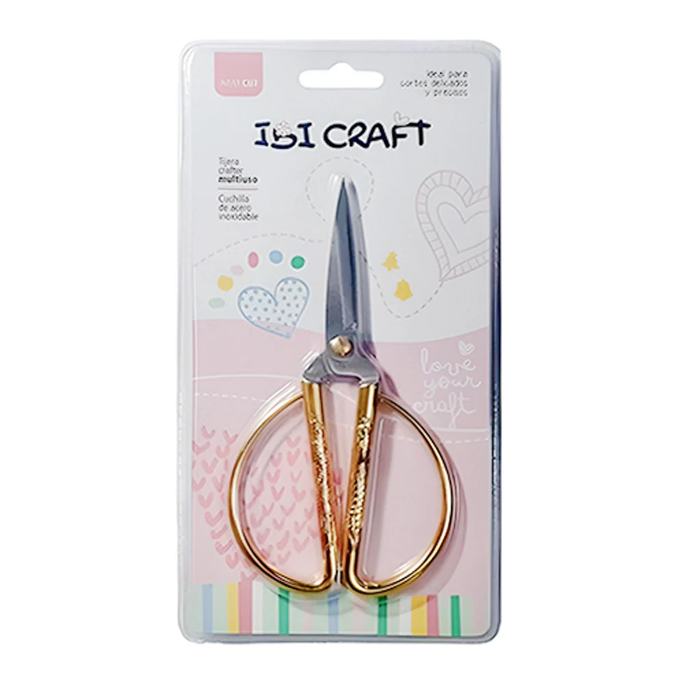 55.03.001_1000-1-1 Tijera Ibicraft De Precision 15cm Vintage Gold - Imagen 1