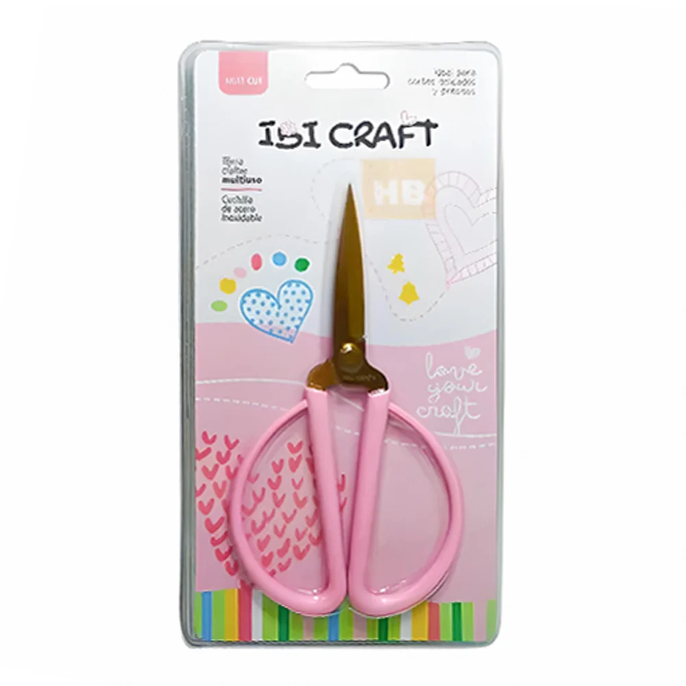 55.03.002_1000-1-1 Tijera Ibicraft De Precision 15cm Vintage Rosa - Imagen 1