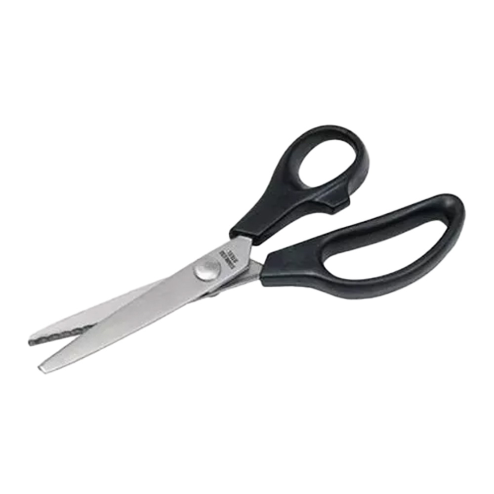 Tijera Zigzag Negra 21 Cm