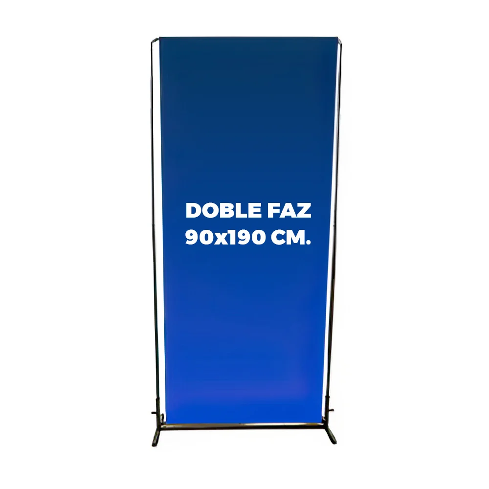 Porta Banner Premium Doble Faz Pie En H 90 X 190 Cm