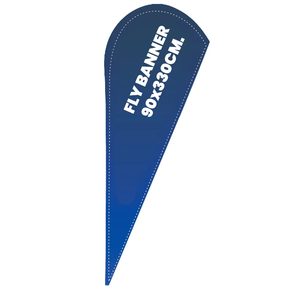 Fly Banner 90 X 330 Cm Con Estaca