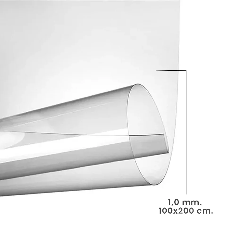 Pet Transparente Cristal 1,0mm 100x200cm