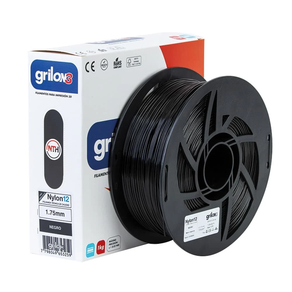 Nylon 12 - 02 Negro Grilon3 1.75 X 1kg