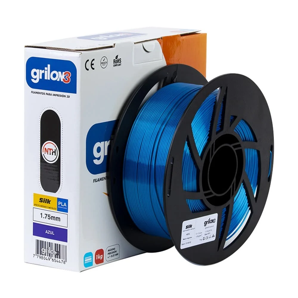 Pla Silk Azul Grilon3 1.75 X 1kg