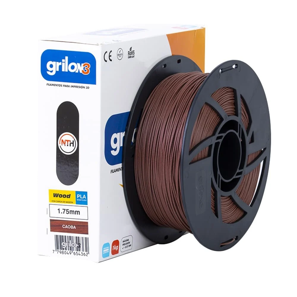 Pla Wood Caoba Grilon3 1.75 X 1kg