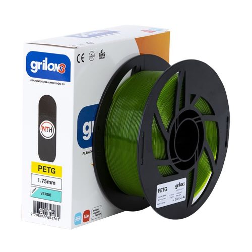Petg Clear Verde Grilon3 1.75 X 1 Kg